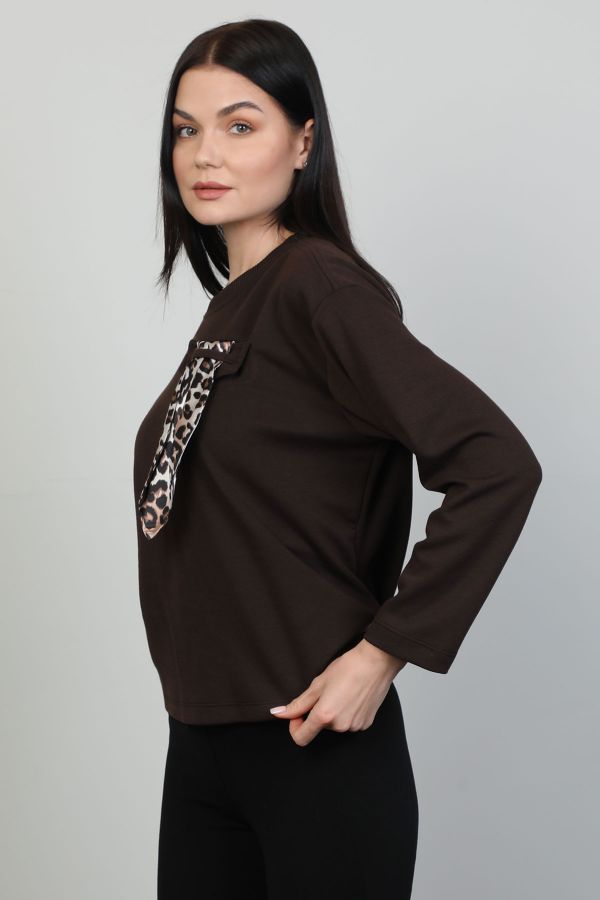 Picture of Seul 53137 BROWN Women Blouse