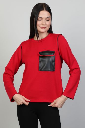 Picture of Seul 53178 RED Women Blouse