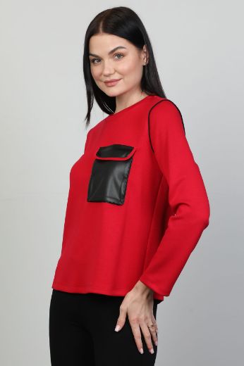 Picture of Seul 53178 RED Women Blouse