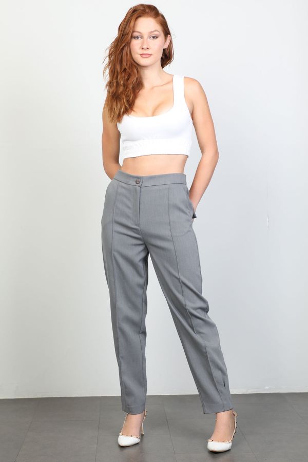 Picture of Bovona 245037 GREY Women's Trousers