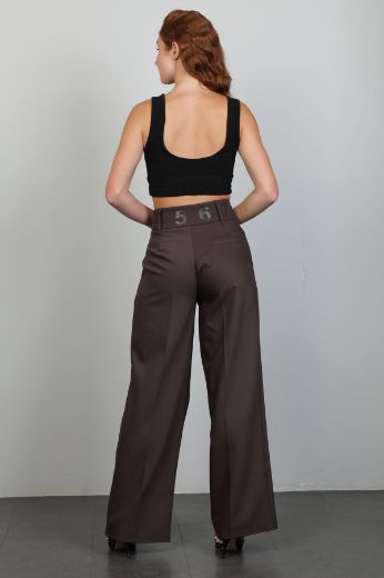 Picture of Bovona 247061 BROWN Women's Trousers