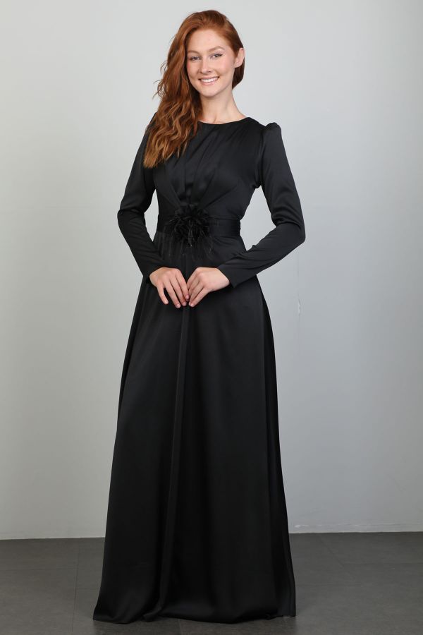 Picture of Xewn 7206 BLACK Women Dress