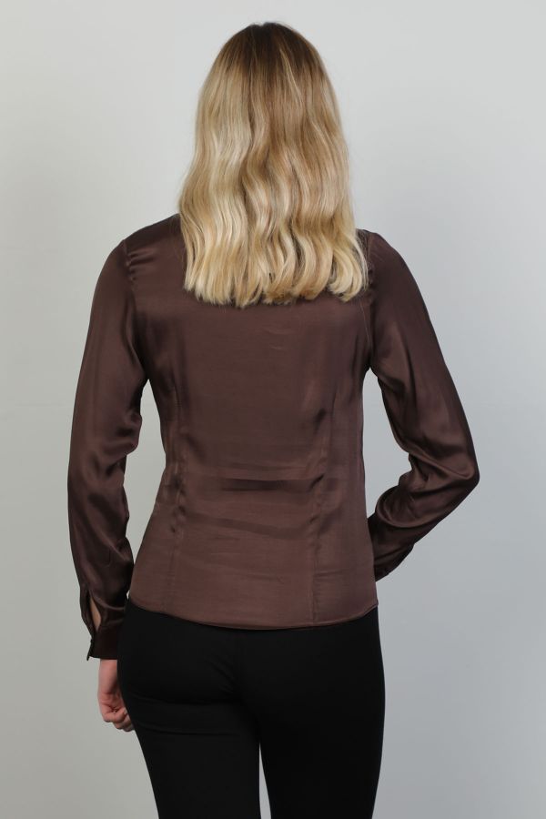 Picture of Roux 2421062 BROWN Women Blouse