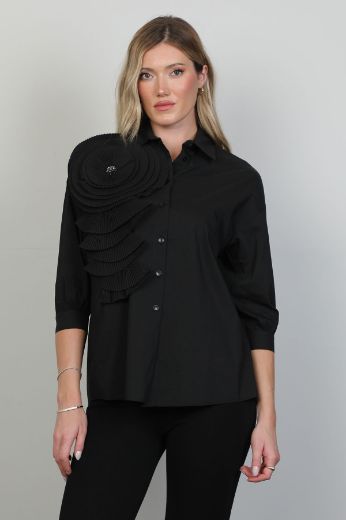 Picture of Roux 2411039 BLACK Women Blouse