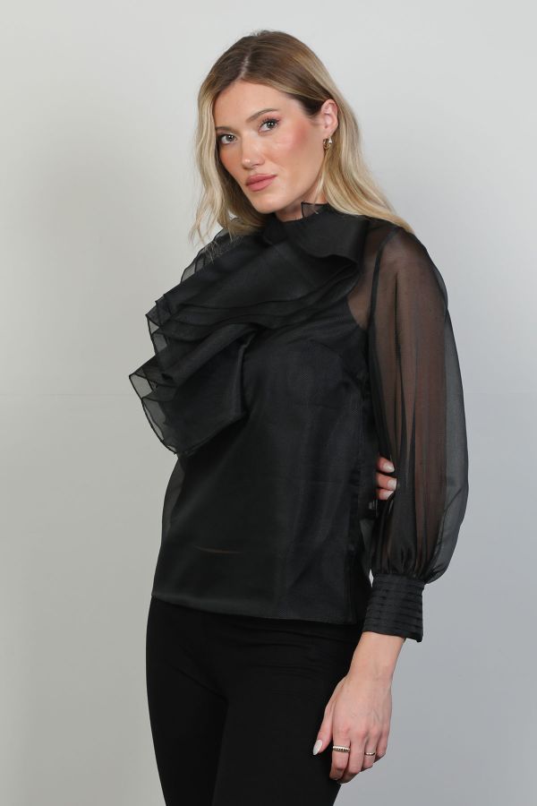 Picture of Roux 2311001 BLACK Women Blouse