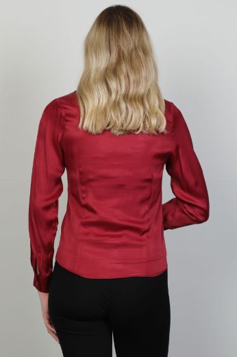 Picture of Roux 2421062 BURGUNDY Women Blouse