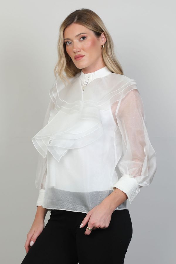 Picture of Roux 2311001 ECRU Women Blouse