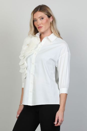 Picture of Roux 2411039 ECRU Women Blouse