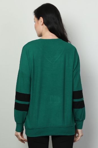 Vazzo&Green Apple 8571 YESIL Kadın Sweatshirt resmi