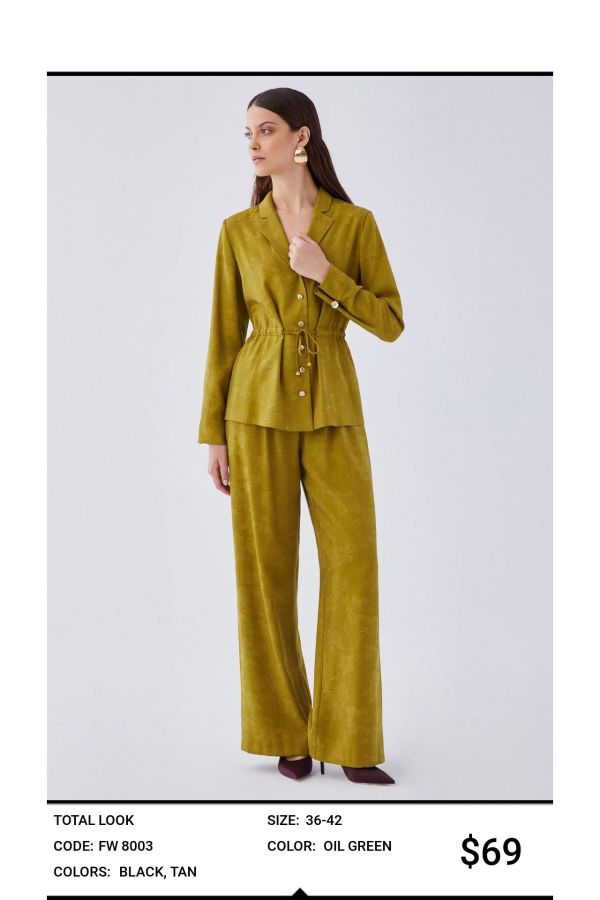 Picture of Idyl 8003 MUSTARD Women Suit