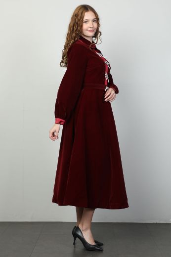 Dozza Fashion 2545 BORDO Kadın Elbise resmi