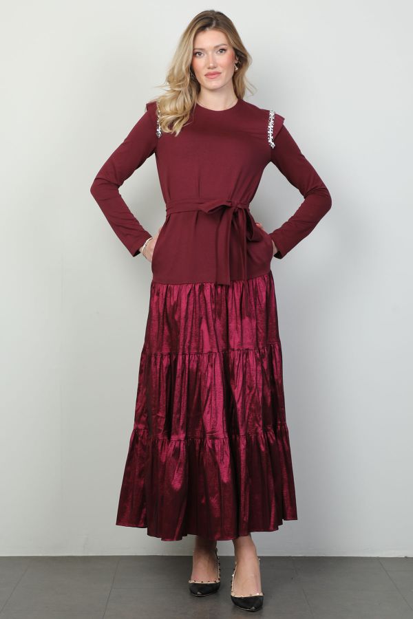 Picture of Roux 2327161 BURGUNDY Women Dress