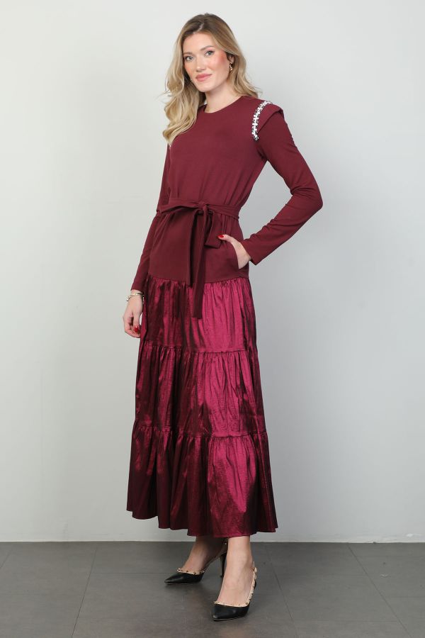 Picture of Roux 2327161 BURGUNDY Women Dress