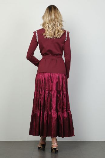 Picture of Roux 2327161 BURGUNDY Women Dress